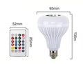Colorful Light Bulb Remote Control with Bluetooth Speaker