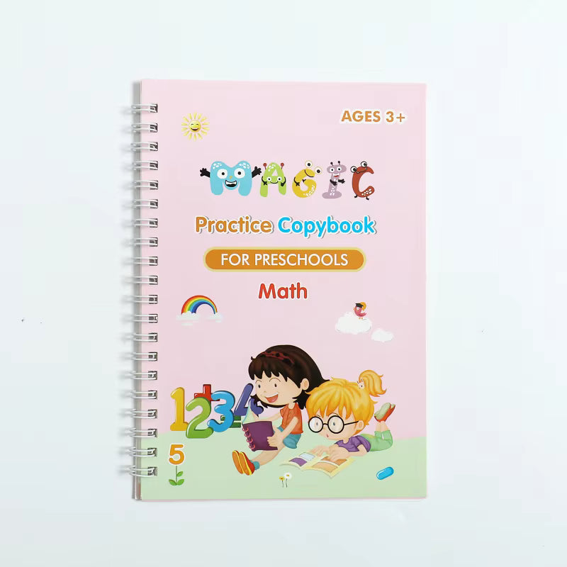 Sank Magic Book Handwriting English Copybook With Drawing Pens for Kids