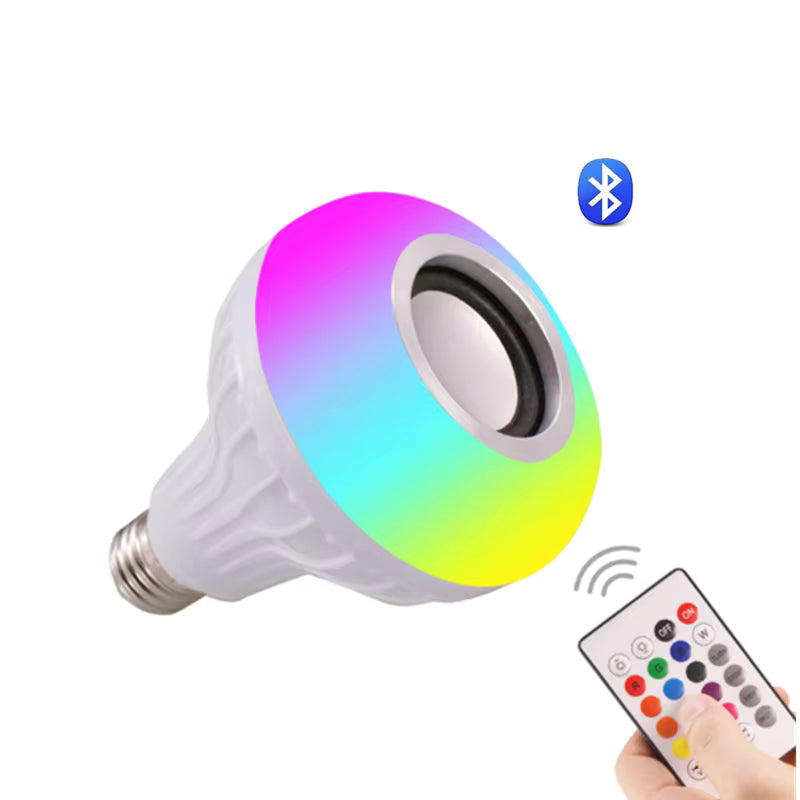 Colorful Light Bulb Remote Control with Bluetooth Speaker