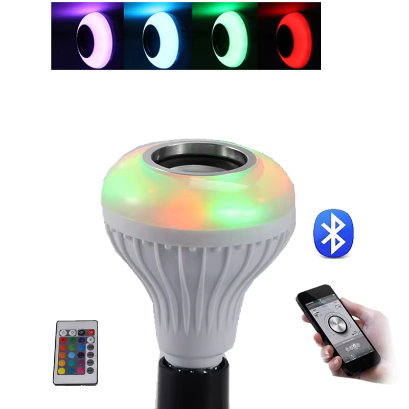 Colorful Light Bulb Remote Control with Bluetooth Speaker