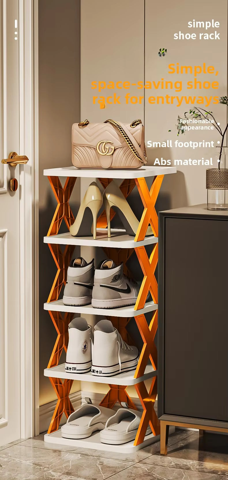 5 Steps Shoe Rack Shoe Stand Space Saving Free Standing