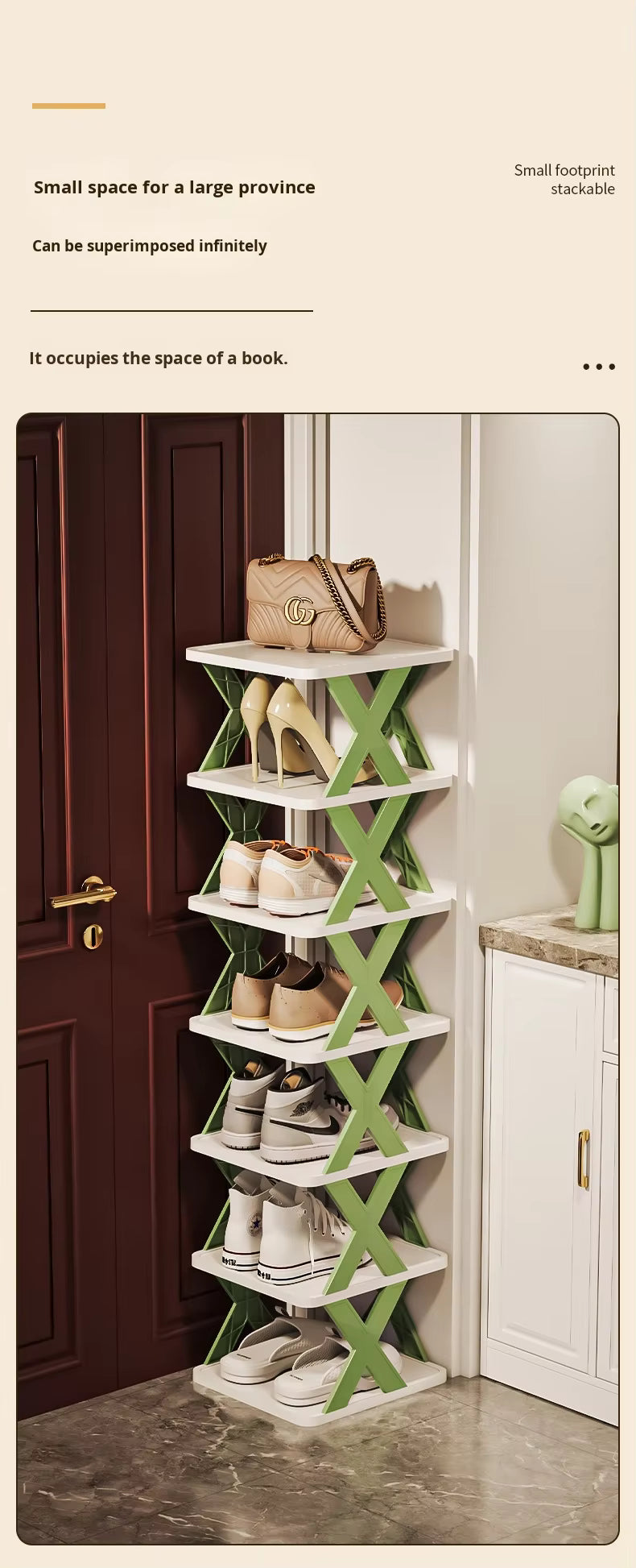 5 Steps Shoe Rack Shoe Stand Space Saving Free Standing