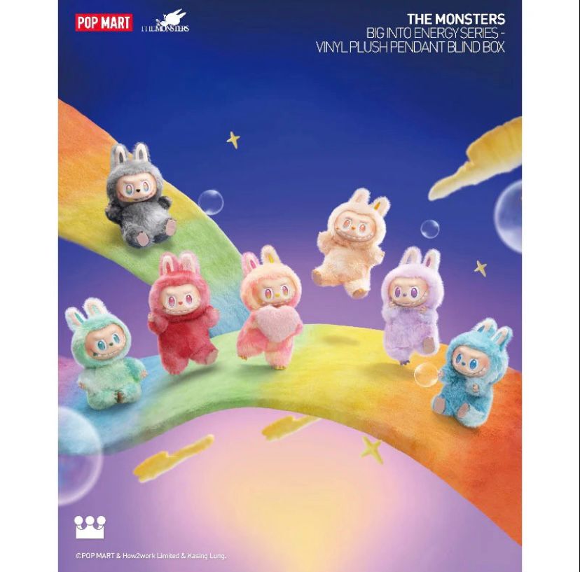 LABUBU Big Into Energy Monster Plush Keychain