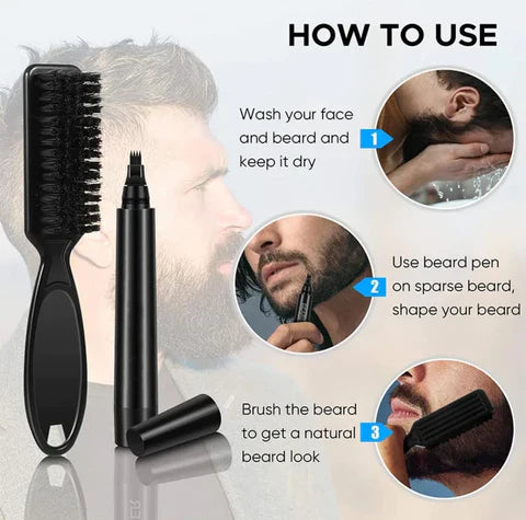 Waterproof Beard Magic Pen - BUY 1 GET 1 FREE PEN