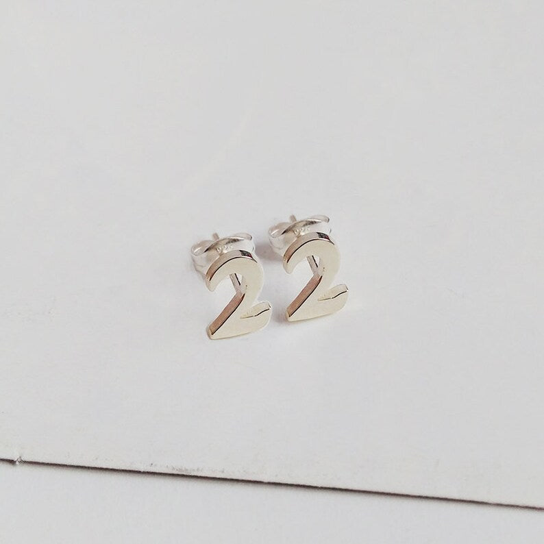 Custom Number Earring