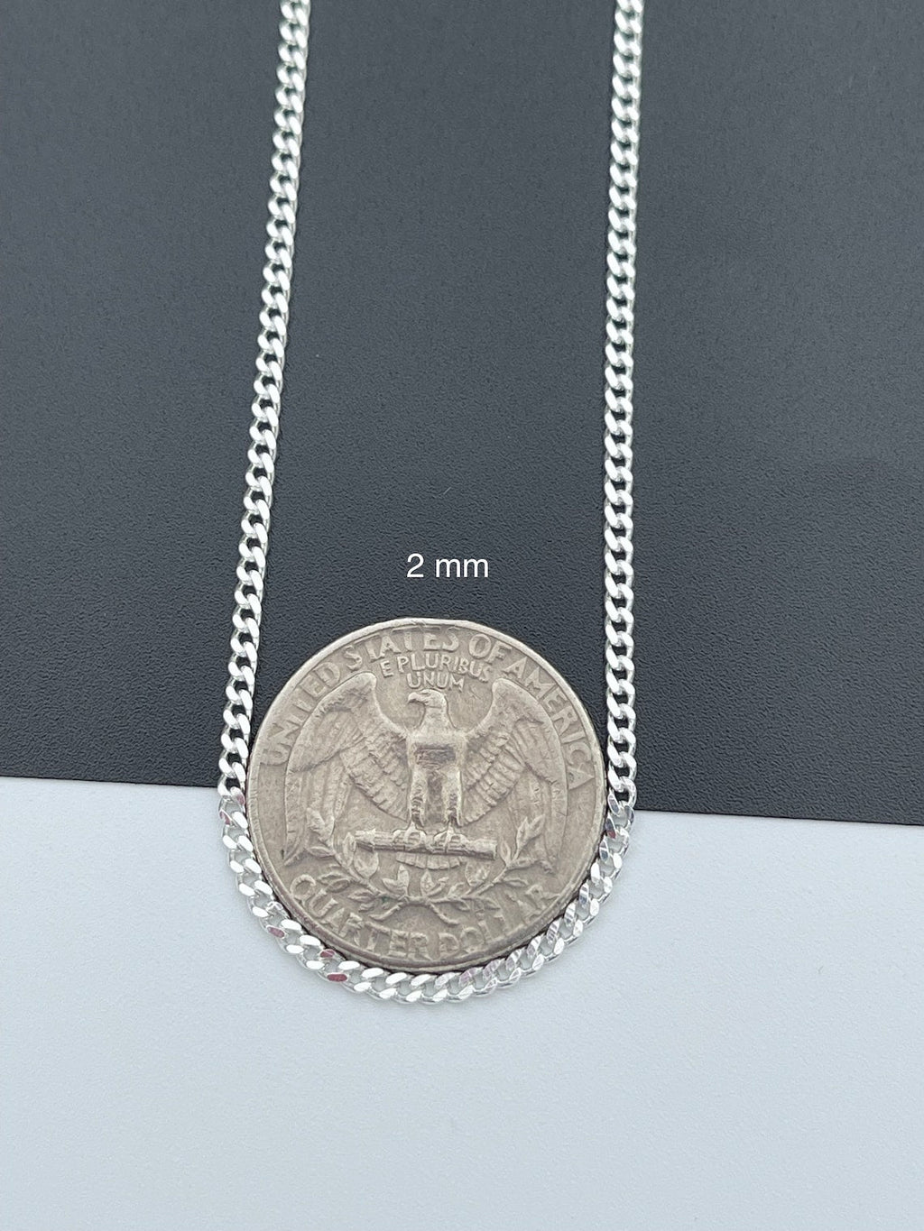 Solid 925 Sterling Silver Cuban Link Chains Men's Women's Curb Necklace